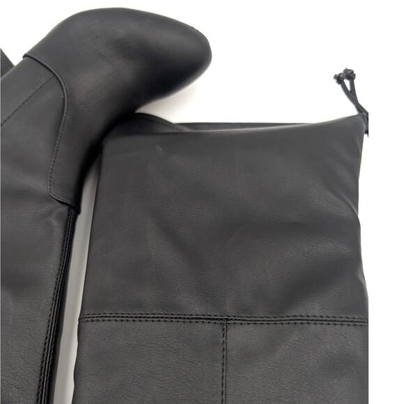 Wild Diva Cross-01 Over The Knee Low Chunky Block Heel Boots Size US5.5 EU36 - Picture 7 of 16